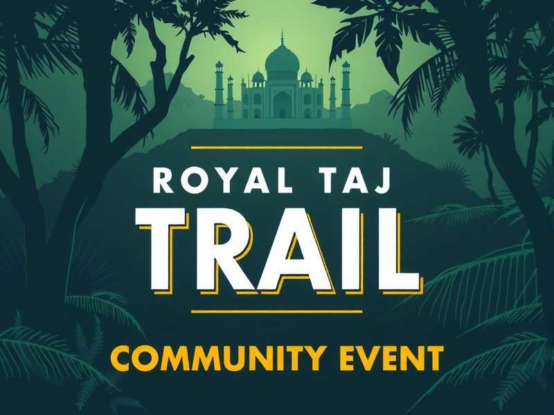 Indian players gathering for a community event Royal Taj Trail Community Event
